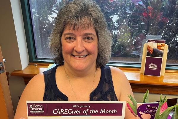 Laura Plaughter, January 2022 CAREGiver of the Month for Home Instead of Clearwater, Florida