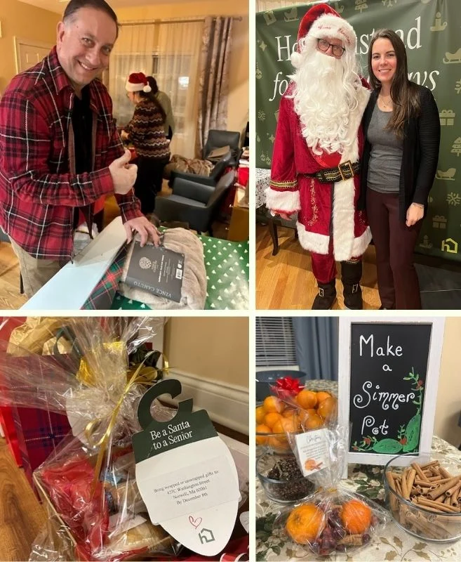 Home Instead Wrapping Party for Be a Santa to a Senior 2025 in the South Shore, MA