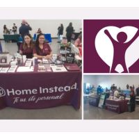 home instead booth at health and wellness fair