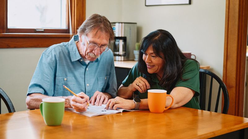 Home Instead caregiver with senior client in Manheim Pennsylvania