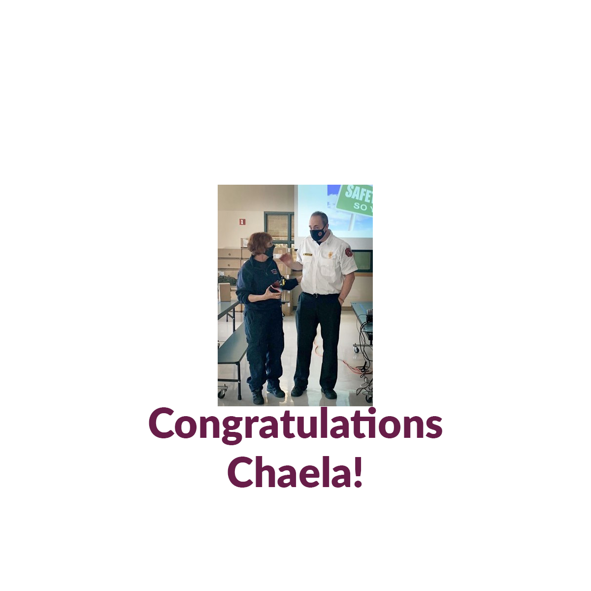 Congratulations Chaela