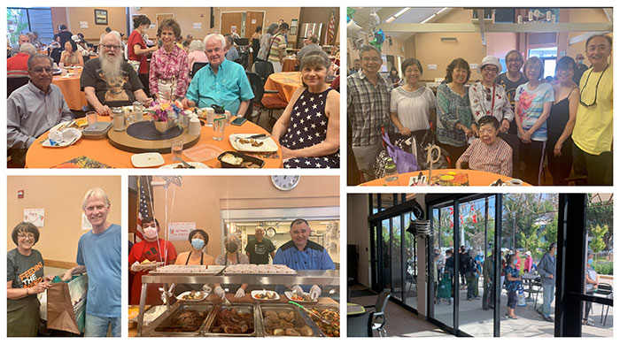 Age Well Center Anniversary Lunch collage