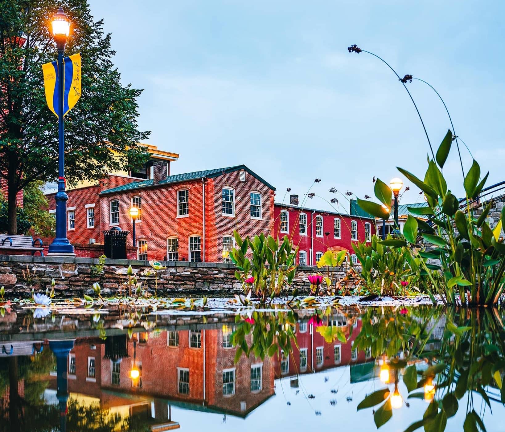 Photo of Downtown Frederick across the water