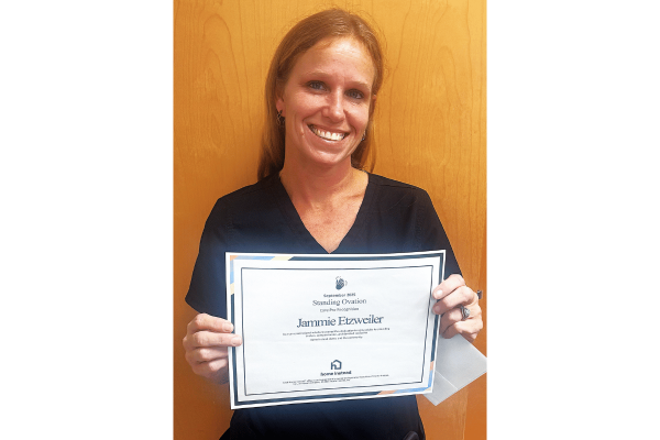 Home Instead Clearwater September 2025 Care Pro of the Month Jammie Etzweiler