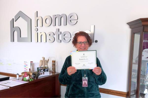 Home Instead of Lafayette Celebrates Three Years of Care with Karen