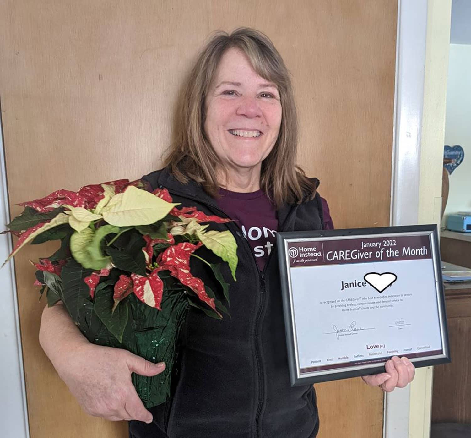 CAREGiver of the Month - January 2022 - Janice