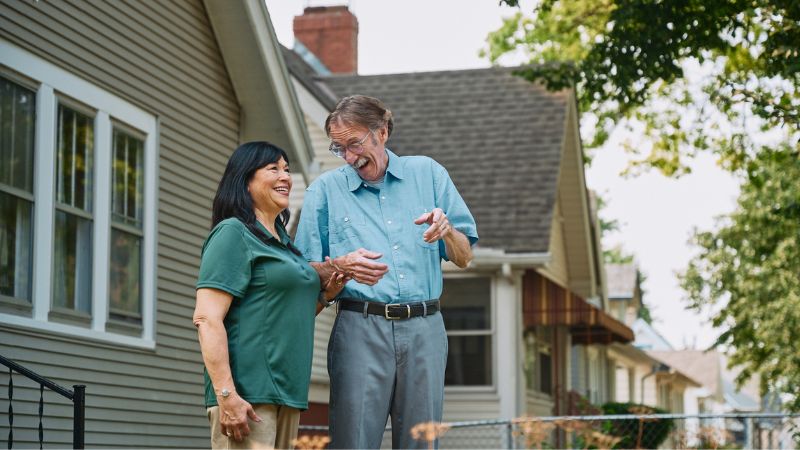 Home Instead caregiver with senior client in Columbia Pennsylvania
