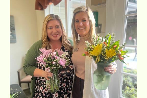 Home Instead Has a Blooming Good Time at Brookdale Virginia Beach