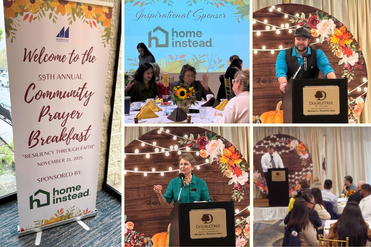 Home Instead at the 59th Annual Community Prayer Breakfast in Monrovia, CA