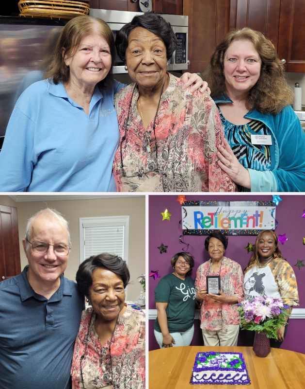 Home Instead of Fayetteville Celebrates Ruth's Retirement collage