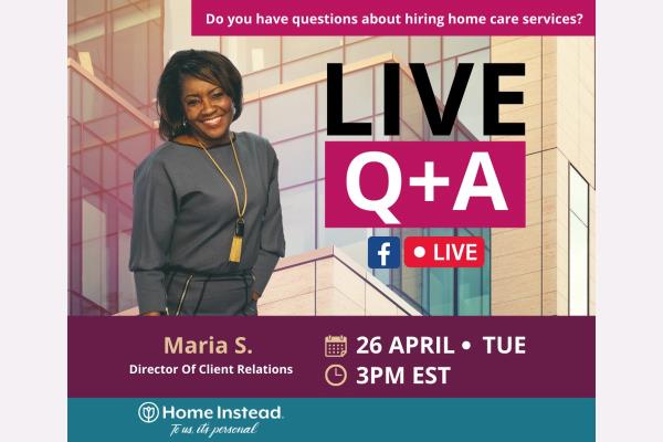 Home Instead Oakwood Village, OH FB live Q&A Event