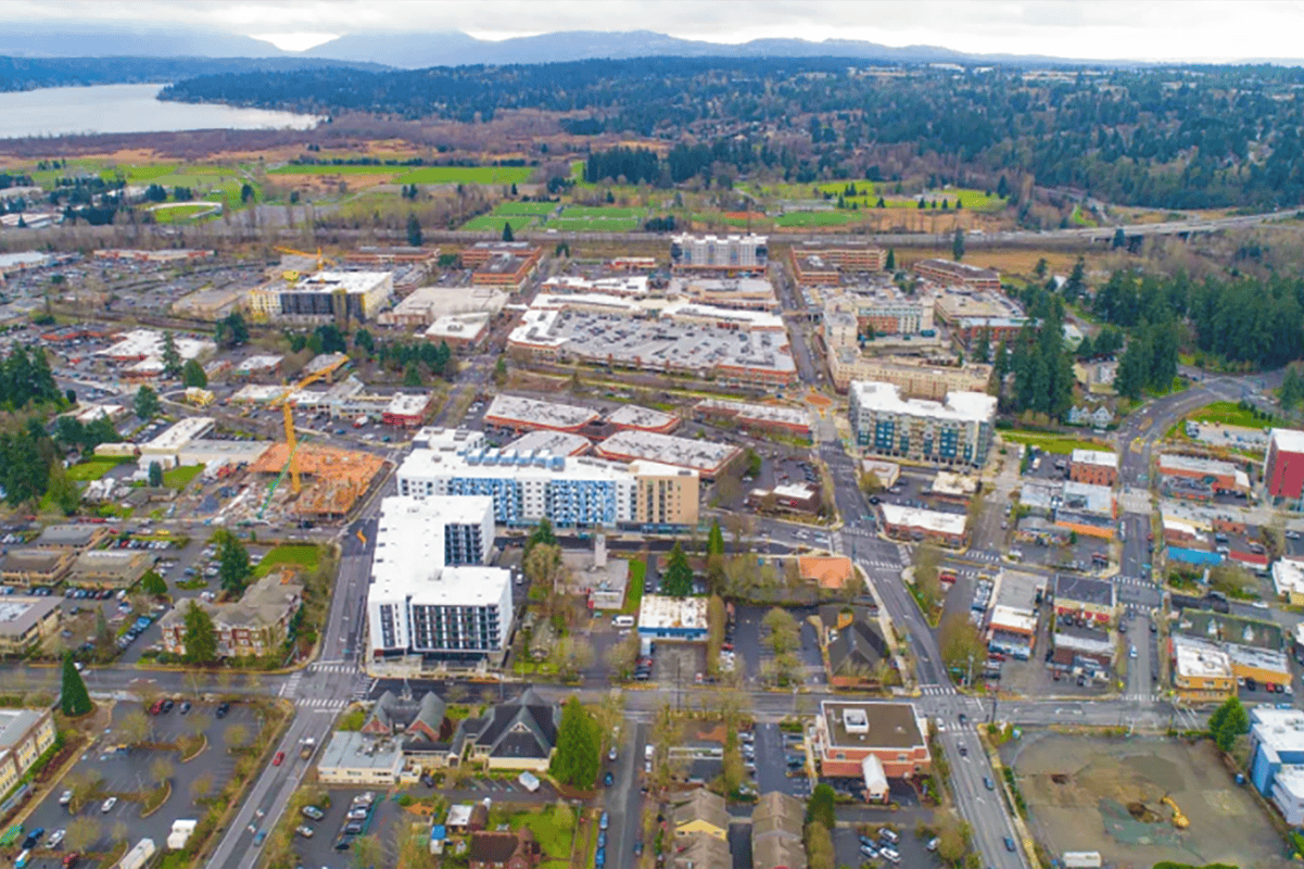Aerial Photo of Redmond service area for Home Instead Senior Care