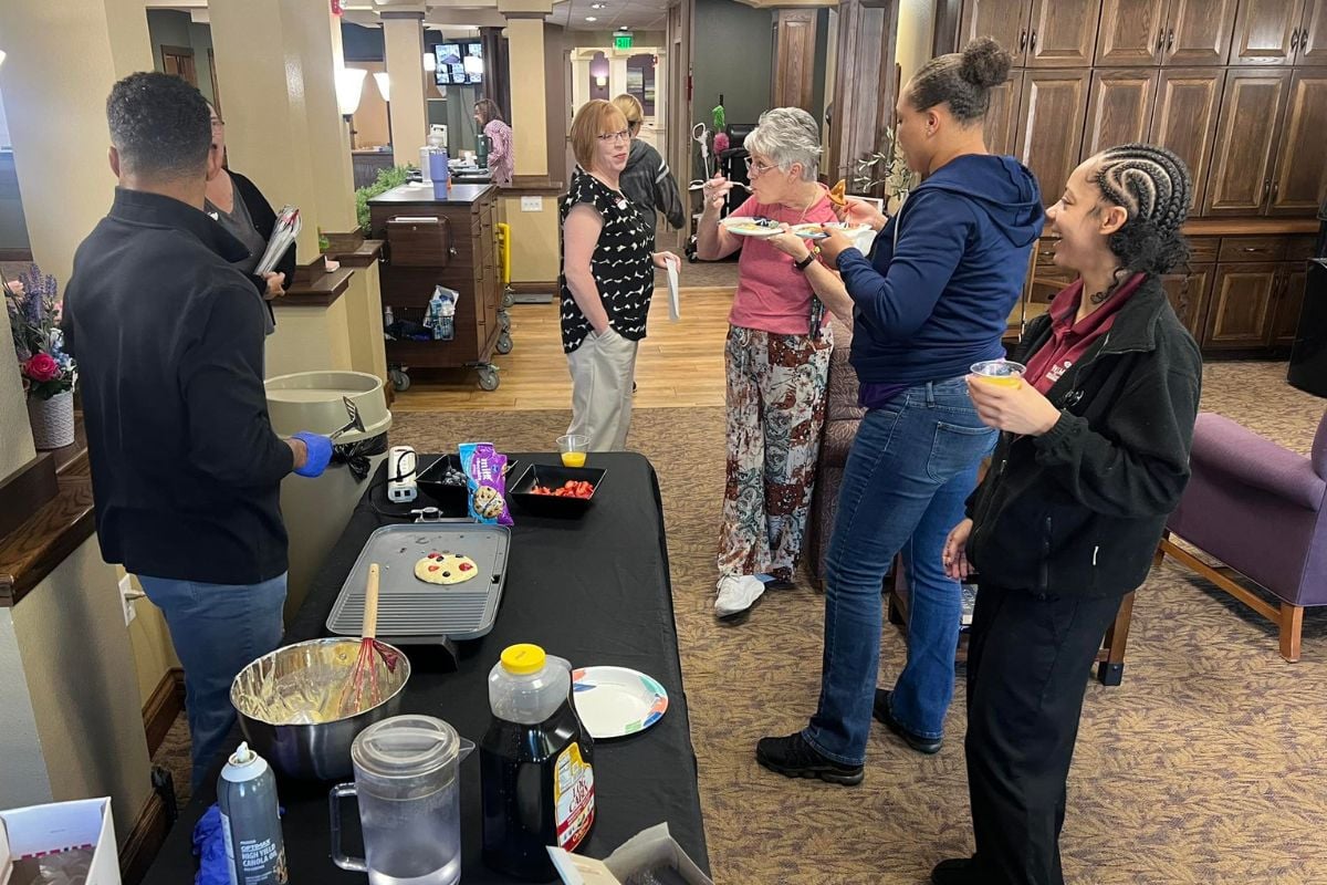 Home Instead Serves Pancakes in Newburgh, Indiana