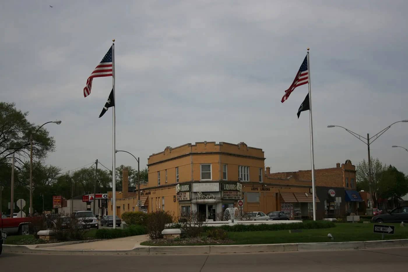 Veterans Memorial Circle in Brookfield, IL