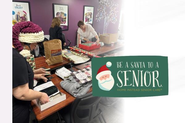 Home Instead Delivers Gifts of Love During Be A Santa To A Senior in St. Joseph, MO