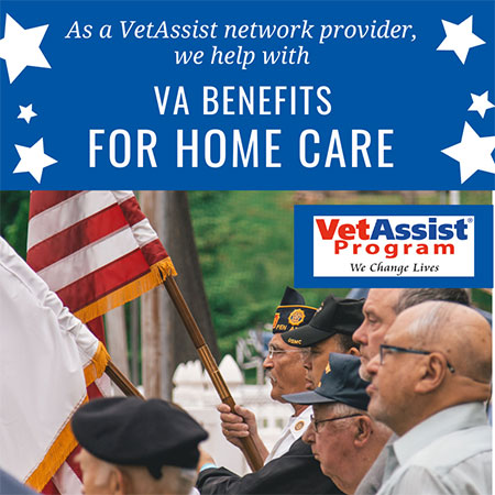 veterans standing at a parade