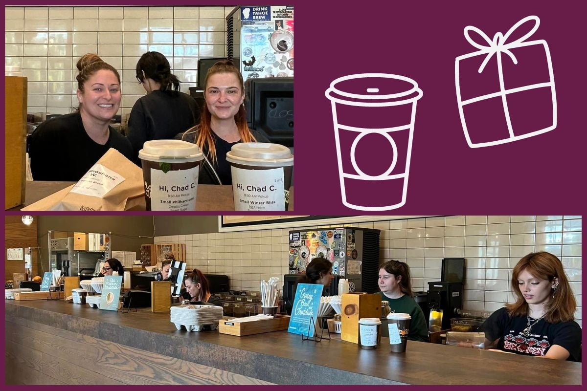 Collage of smiling employees at Philz Coffee in Los Gatos