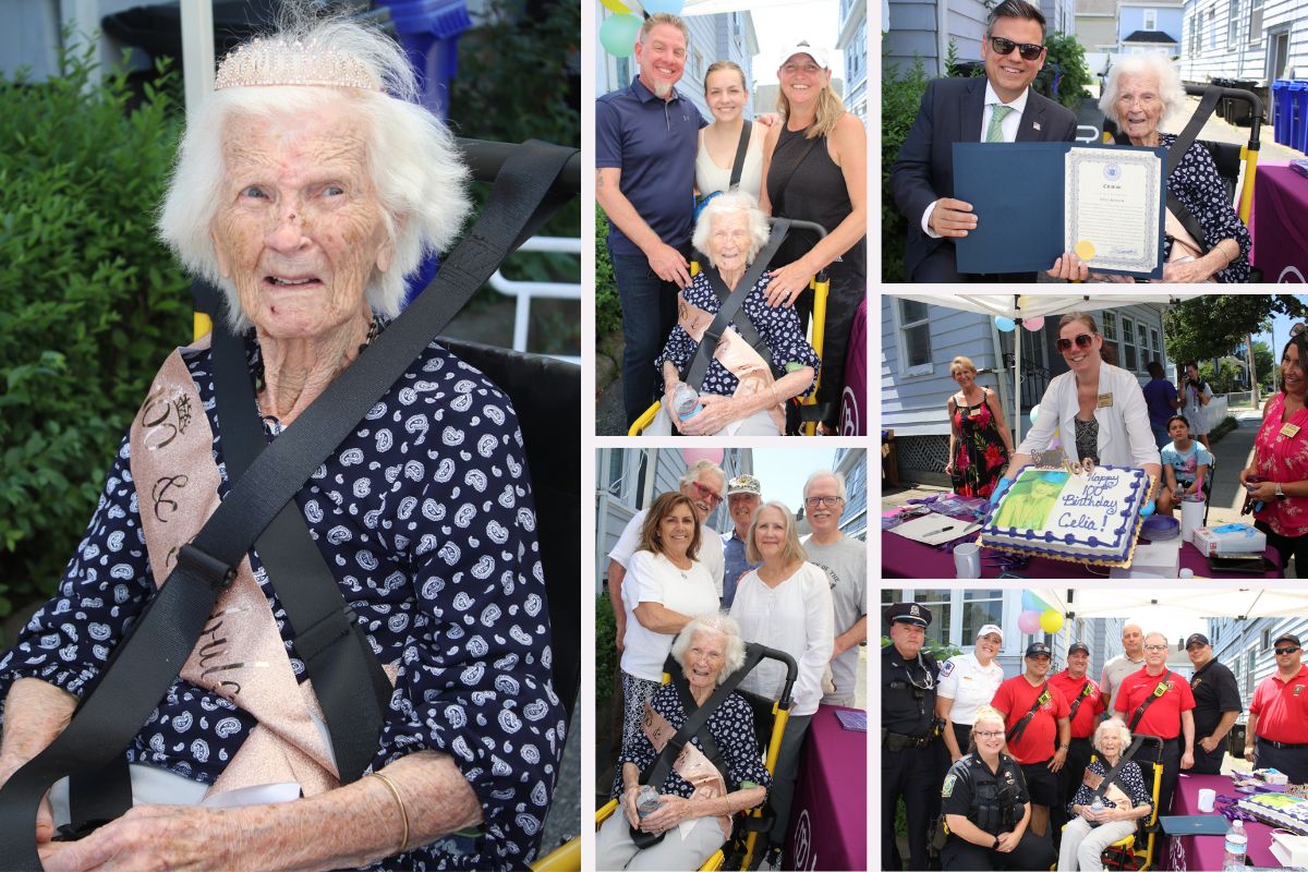 Celia's 100th Birthday Celebration With Home Instead of Malden, MA collage.jpg