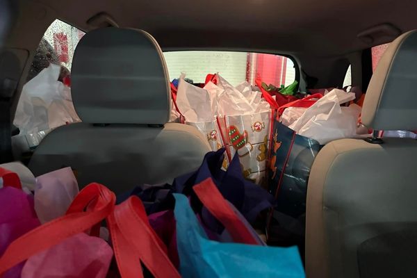 Vehicle full of gifts