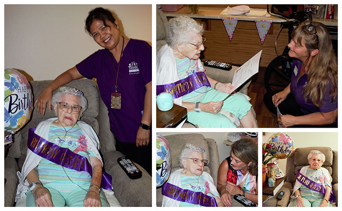 Happy 102nd Birthday Evelyn collage