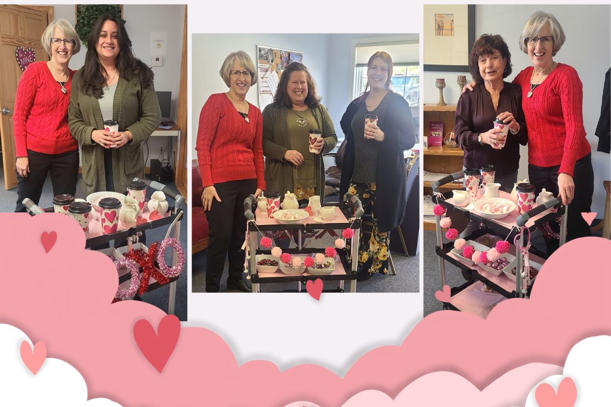 Valentine's Day Sweets for the Sweet Staff at Home Instead of Northborough, MA collage