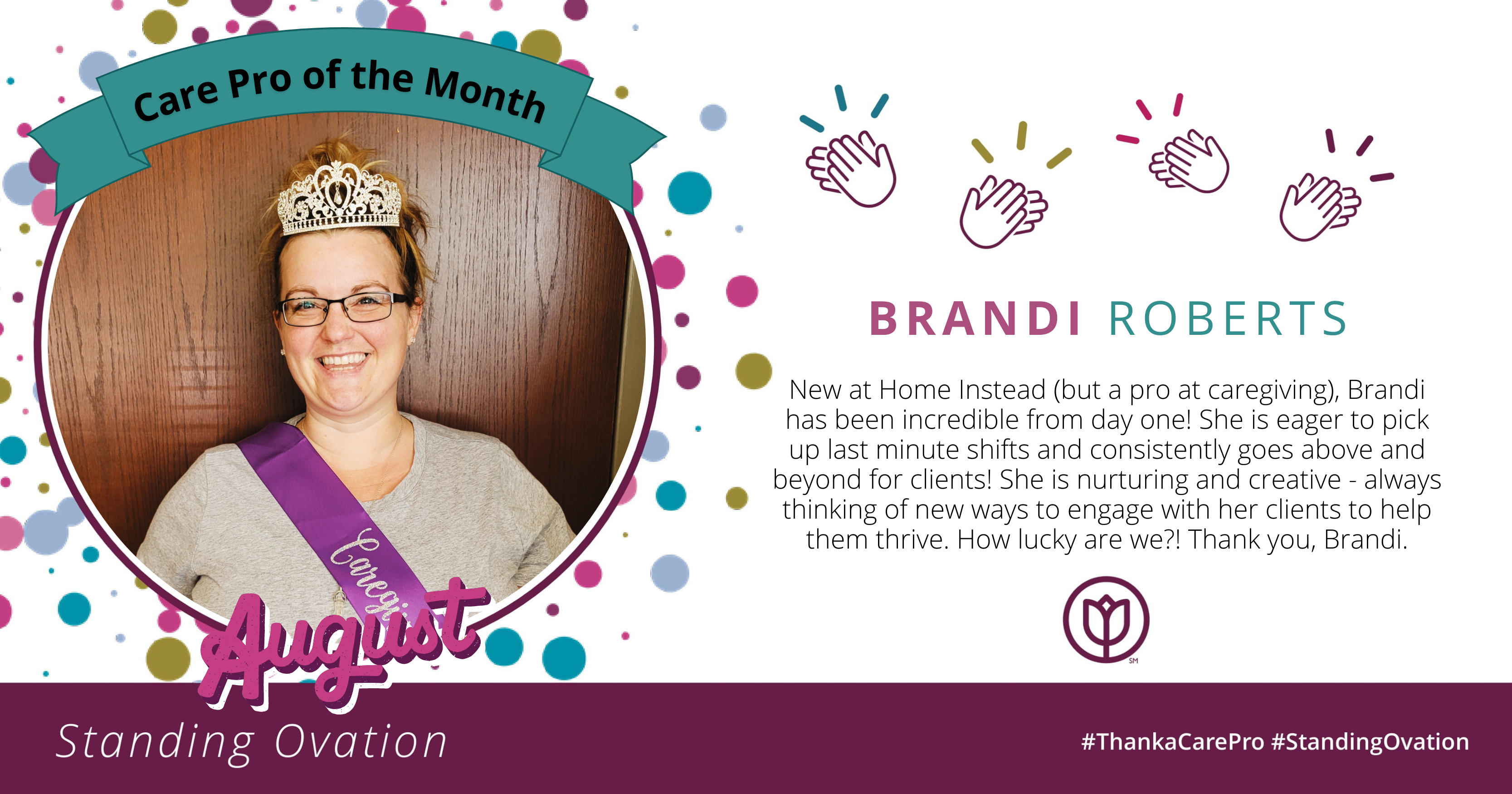 Caregiver Brandi - Care Pro of the Month August