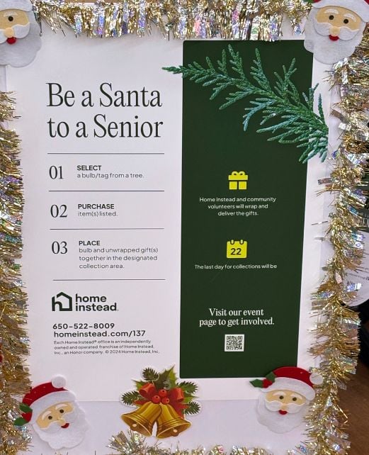 Home Instead 'Be a Santa to a Senior' in Burlingame, CA