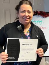 Marisa caregiver of the month for november 2023