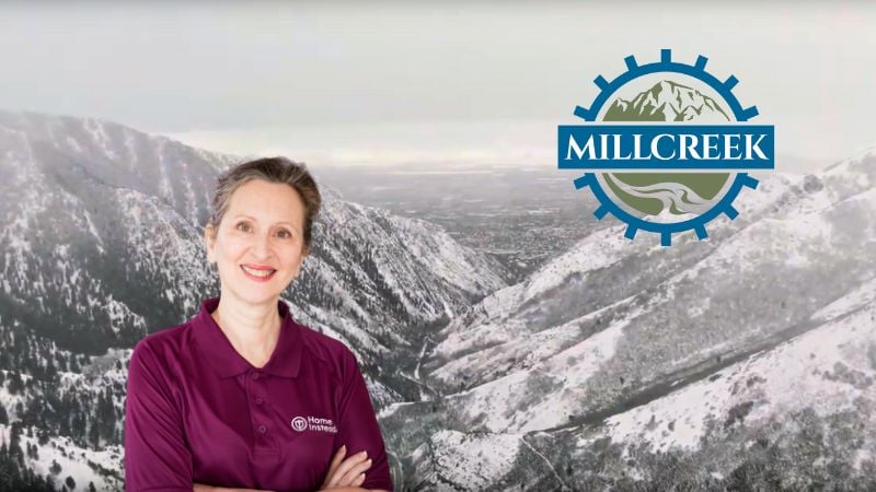 Home Instead caregiver with Millcreek, Utah in the background