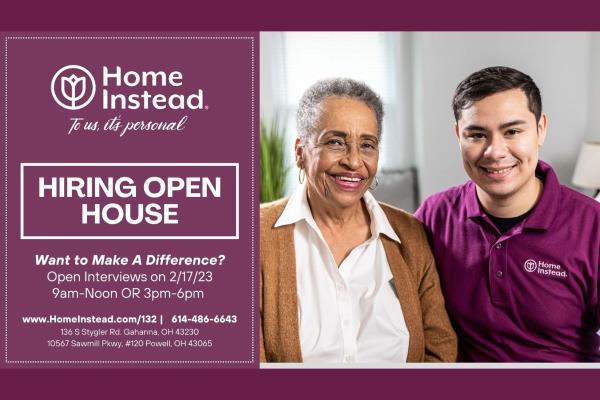 Home Instead of Gahanna, OH Open House Hiring Event hero