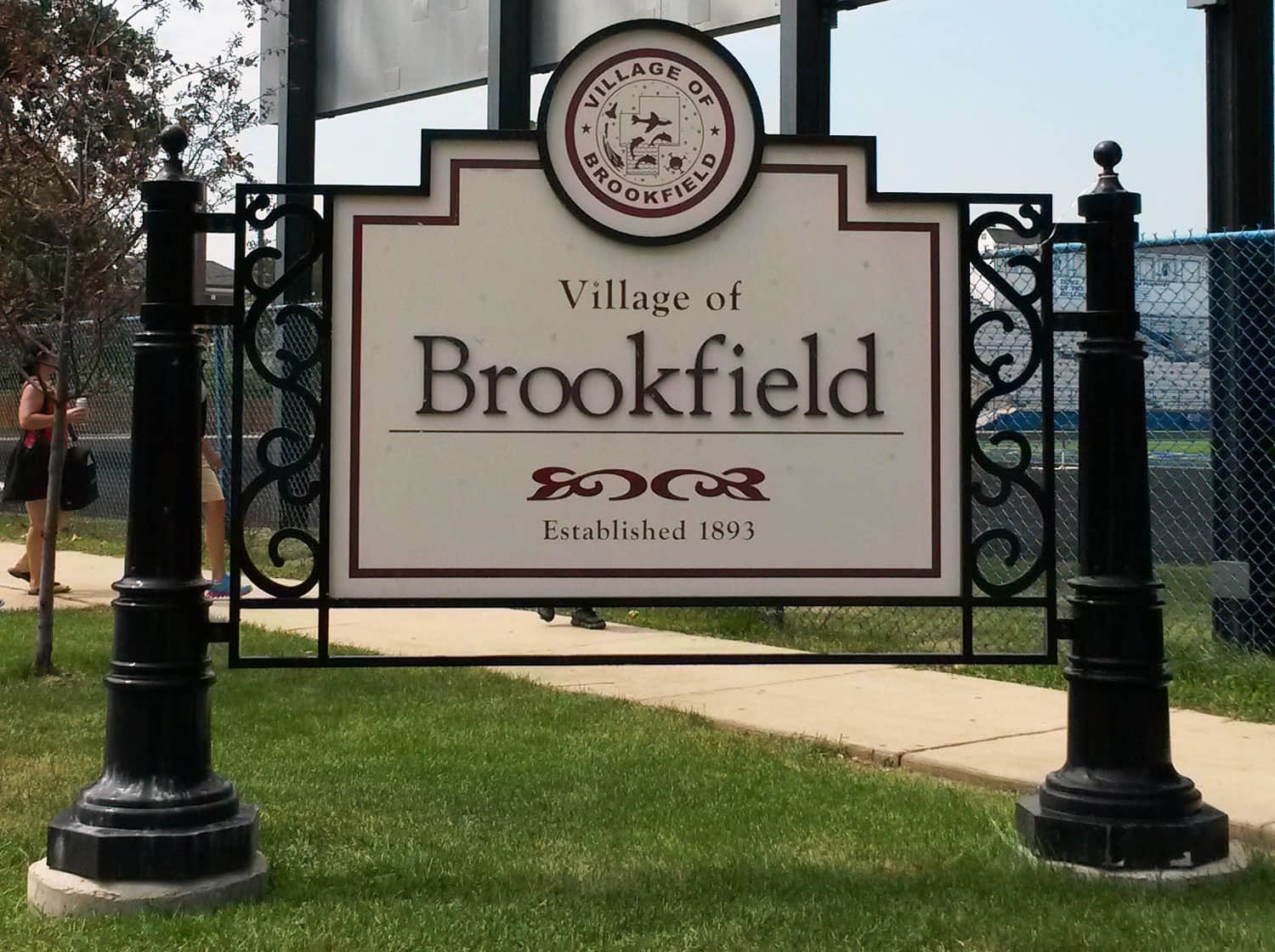 Brookfield Village Town Sign