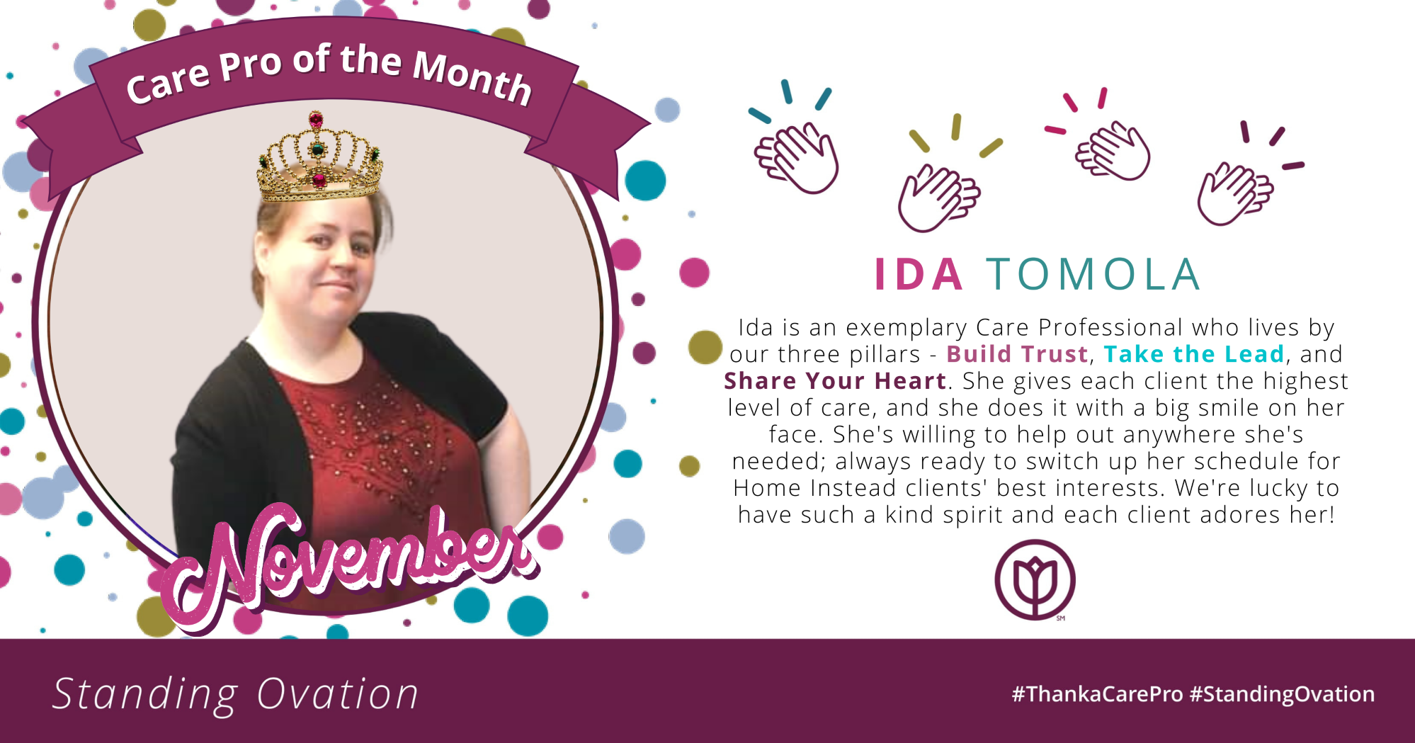 Ida November Care Pro of the Month