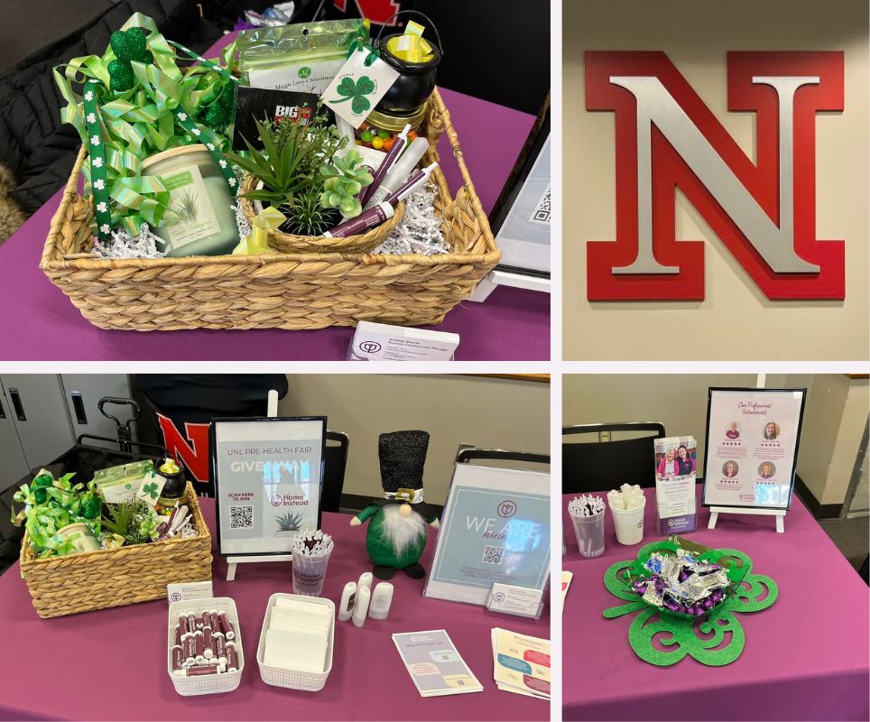 Home Instead Connects With Students at UNL's Explore Center Employment Fair collage