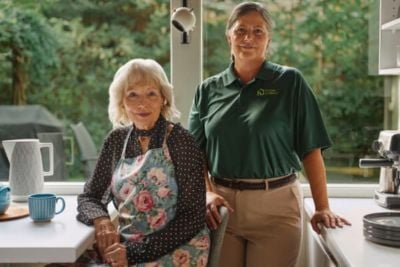 home instead caregiver with senior