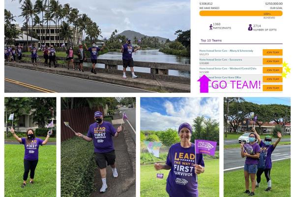 Home Instead Top Fundraiser for Alzheimer's Walk Collage