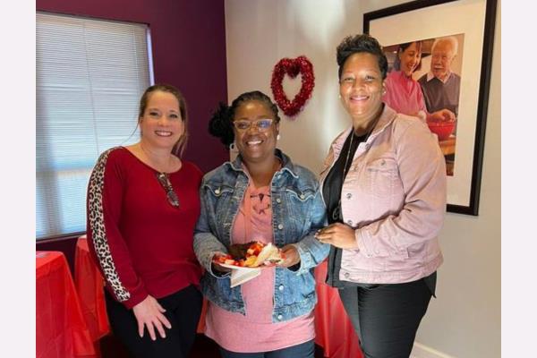 Home Instead Spreads Love and Appreciation at Our Valentine's Caregiver Meeting in Gastonia, NC!