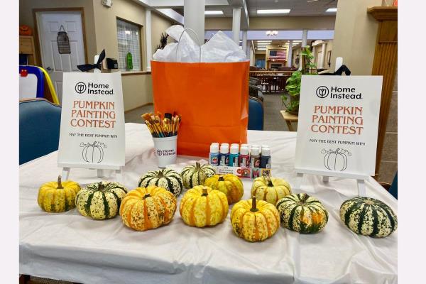 Home Instead Hosts Pumpkin Painting Contest in Hickman, NE