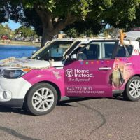 litchfield park, az wrapped car in christmas parade