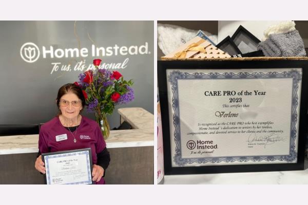 Celebrating Verlene, Home Instead of Norfolk's 2023 Caregiver of the Year