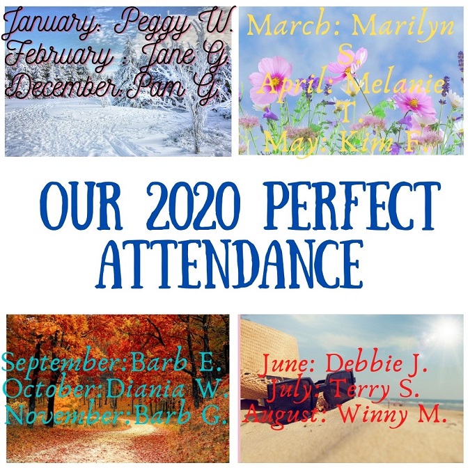 2020 Perfect Attendance 