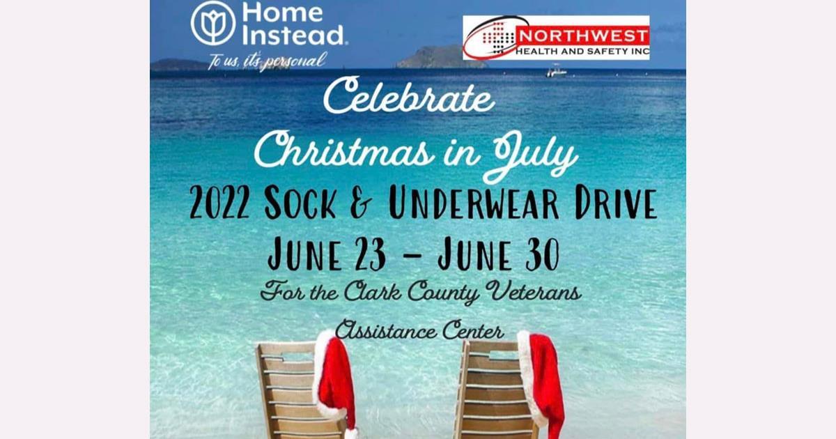 Christmas in July Sock and Underwear Drive