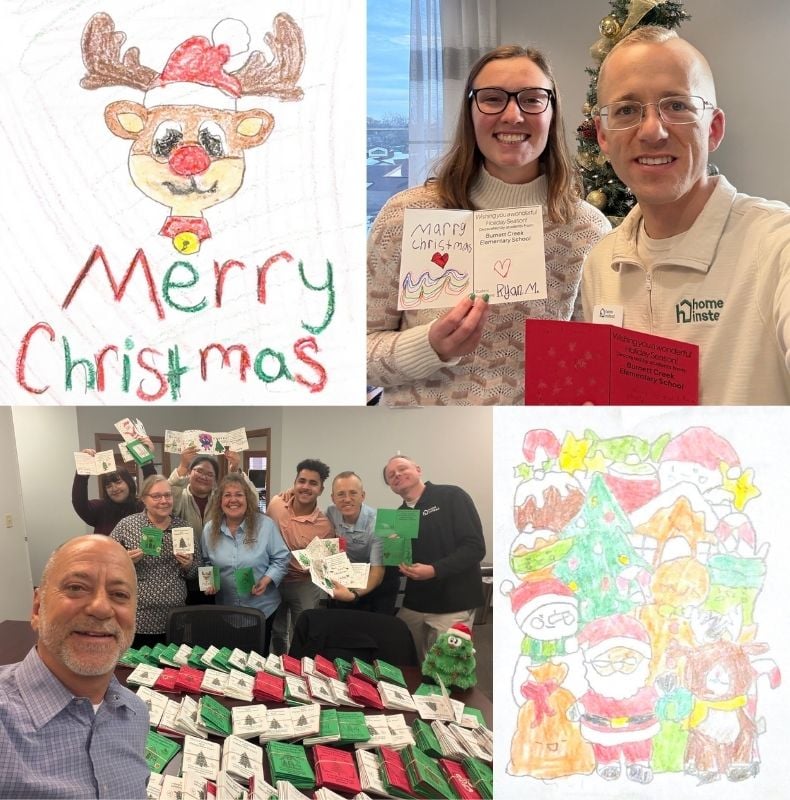 Home Instead Holiday Cards for Seniors in West Lafayette, Indiana