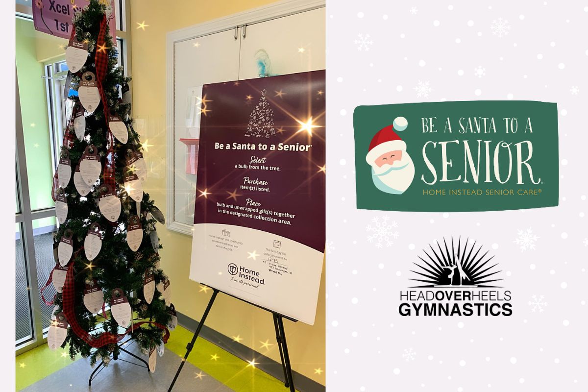 Home Instead and Head Over Heels Gymnastics Spread Holiday Cheer in Norwell MA