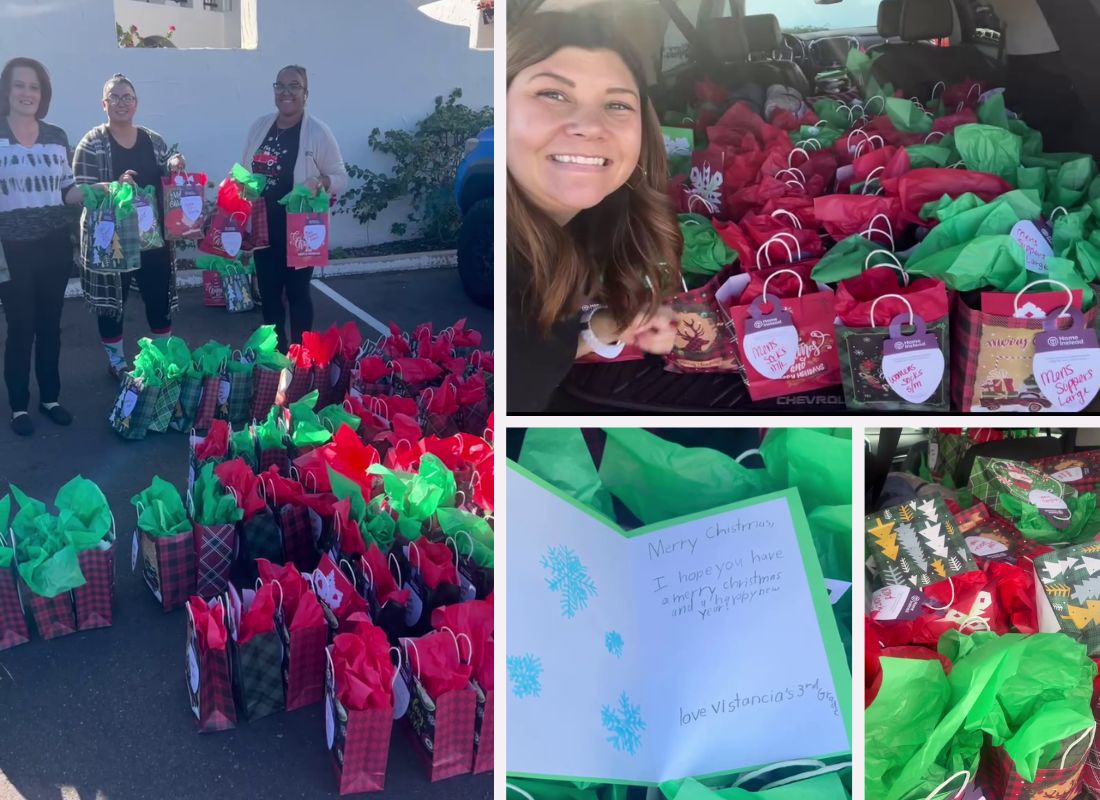 Home Instead Brings Holiday Joy to Seniors in North Mountain Village, AZ collage