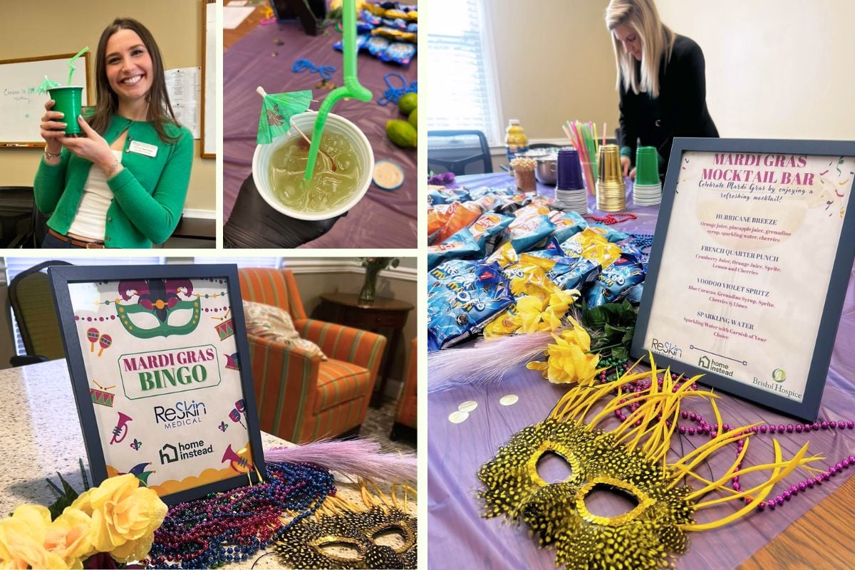 Home Instead Mardi Gras with Mocktails and Bingo in Virginia Beach