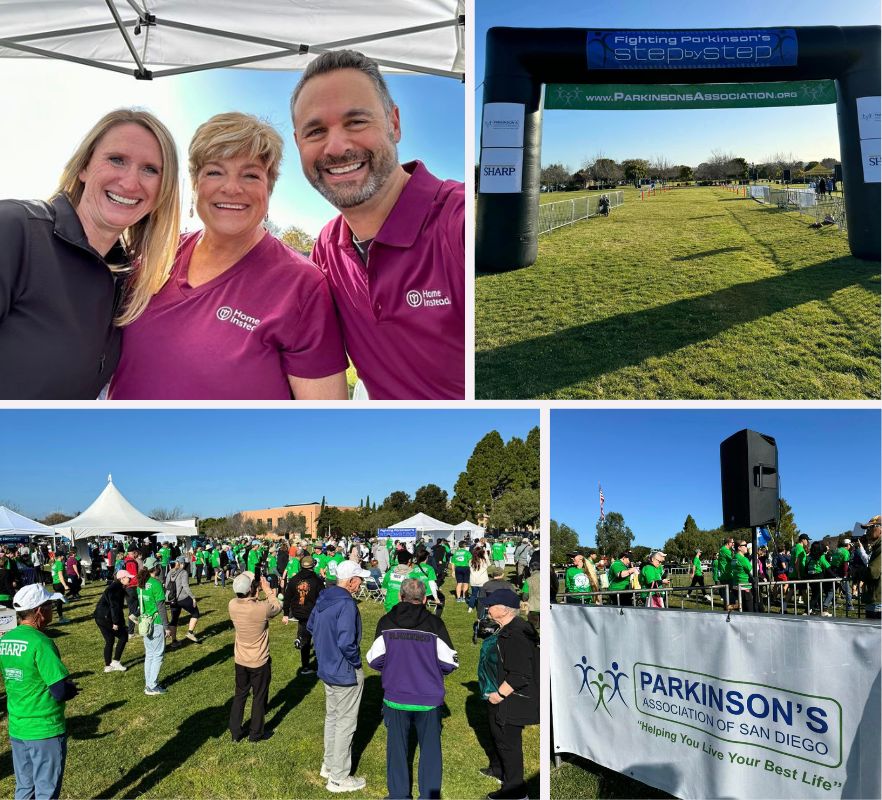 Home Instead Supports Parkinson's Step-by-Step 5k Walk collage