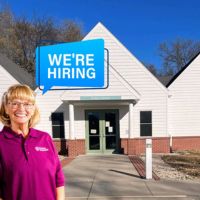 We are hiring signage in front of Tecumseh Pubic Library