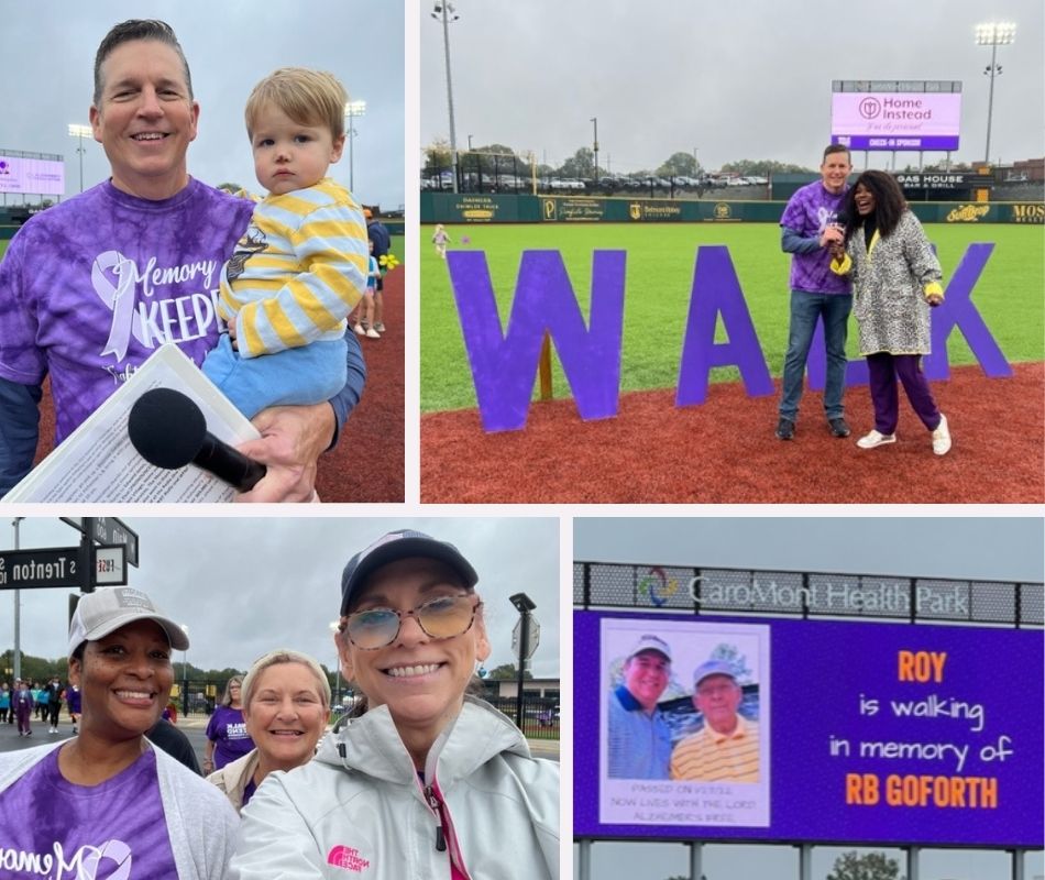 Home Instead of Gastonia Team Triumphs at the 18th Walk to End Alzheimer's (collage)