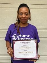 Desiree November 2023 "Being a Supportive Team Member!" Recognition