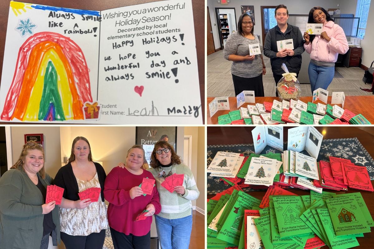Home Instead Christmas Cards to Senior Communities in Lebanon, Indiana